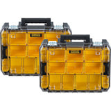 Stanley PRO-STACK Organizer Duo-Pack, Boîte à outils Noir/transparent