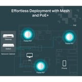 TP-Link Festa F67 Blanc Connexion Ethernet, supportant l'alimentation via ce port (PoE), Point d'accès 2,4 GHz, 5 GHz