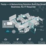 TP-Link Festa F67 Blanc Connexion Ethernet, supportant l'alimentation via ce port (PoE), Point d'accès 2,4 GHz, 5 GHz