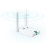 TP-Link TL-WN822N WLAN 300 Mbit/s, Adaptateur WLAN Blanc, Sans fil, Mini-USB, WLAN, Wi-Fi 4 (802.11n), 300 Mbit/s, Blanc, Vente au détail
