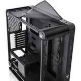 Thermaltake Core P6 Tempered Glass Mid Tower Midi Tower Noir, showcase Noir | 4x USB-A | 1x USB-C | Verre Trempé