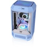 Thermaltake The Tower 250 boîtier mini tower Bleu clair | 2x USB-A | 1x USB-C | Verre Trempé