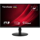 ViewSonic VA VA2408-HDJ écran plat de PC 61 cm (24") 1920 x 1080 pixels Full HD LED Noir 23.8" Moniteur Noir (Mat), 1x DisplayPort, 1x HDMI, 1x VGA, 61 cm (24"), 1920 x 1080 pixels, Full HD, LED, 5 ms, Noir