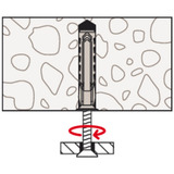 fischer Cheville à expansion SX Plus 4x20 Gris clair