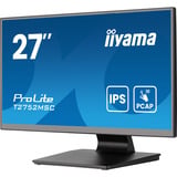 iiyama ProLite T2752MSC-B1AG 27" Moniteur tactile Noir (Mat), 1x DisplayPort, 1x HDMI, 2x USB-A