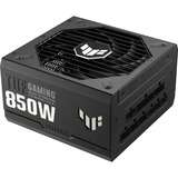 ASUS TUF Gaming Gold alimentation modulaire 850 watt Noir, 1x 12V-2x6, 3x PCIe, 850 W, 100 - 240 V, 130 W, 850 W, 130 W, 9,6 W