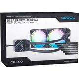 Alphacool Eisbaer Pro Aurora 240 Processeur Refroidisseur de liquide tout-en-un 12 cm, Watercooling Noir, Refroidisseur de liquide tout-en-un, 12 cm