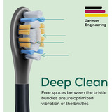 Beurer SC Premium Effaceur de Plaque Green Planet, Tête brosse à dent électrique Noir