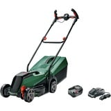 Bosch CityMower Tondeuse à gazon poussée Batterie Noir, Vert Vert/Noir, Tondeuse à gazon poussée, 300 m², 32 cm, 3 cm, 6 cm, Lames rotatives