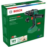 Bosch Perceuse-visseuse sans fil AdvancedDrill 18V-80 QuickSnap Solo, Perceuse/visseuse Vert/Noir