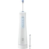 Braun AquaCare 4 Jets dentaire, Soins buccaux Blanc, Blanc, Irrigateur oral sans fil, Brosse à dents rotative oscillante, Boutons, Batterie, 159 mm