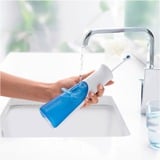 Braun AquaCare 4 Jets dentaire, Soins buccaux Blanc, Blanc, Irrigateur oral sans fil, Brosse à dents rotative oscillante, Boutons, Batterie, 159 mm