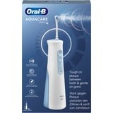 Braun AquaCare 4 Jets dentaire, Soins buccaux Blanc, Blanc, Irrigateur oral sans fil, Brosse à dents rotative oscillante, Boutons, Batterie, 159 mm