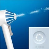 Braun AquaCare 4 Jets dentaire, Soins buccaux Blanc, Blanc, Irrigateur oral sans fil, Brosse à dents rotative oscillante, Boutons, Batterie, 159 mm