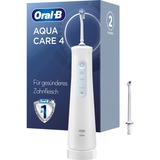 Braun AquaCare 4 jet dentaire, Soins buccaux Blanc, Blanc, Irrigateur oral sans fil, Brosse à dents rotative oscillante, Boutons, Batterie