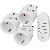 Brennenstuhl Comfort-Line Mini Radio Switching Set 3+1 , Switch socket Blanc