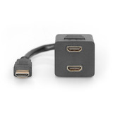 Digitus Câble répartiteur en Y HDMI, Câble en Y Noir