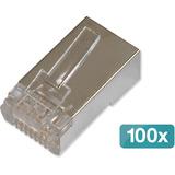 Digitus Connecteurs modulaires CAT.6 pour câble rond, blindés, 100 pièces, Prise de courant 