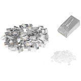 Digitus Connecteurs modulaires CAT.6 pour câble rond, blindés, 100 pièces, Prise de courant 