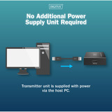 Digitus DA-73120, Rallonge USB Noir
