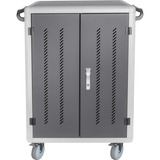 Digitus DN-45002 chariot et rangement roulant Autonome Noir station de recharge Noir, 30x USB-A, Autonome, Noir, Sol, Acrylonitrile-Butadiène-Styrène (ABS), Aluminium, Acier, Ordinateur portable, 39,6 cm (15.6")