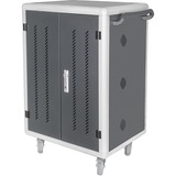 Digitus DN-45002 chariot et rangement roulant Autonome Noir station de recharge Noir, 30x USB-A, Autonome, Noir, Sol, Acrylonitrile-Butadiène-Styrène (ABS), Aluminium, Acier, Ordinateur portable, 39,6 cm (15.6")
