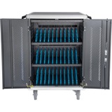 Digitus DN-45002 chariot et rangement roulant Autonome Noir station de recharge Noir, 30x USB-A, Autonome, Noir, Sol, Acrylonitrile-Butadiène-Styrène (ABS), Aluminium, Acier, Ordinateur portable, 39,6 cm (15.6")