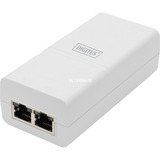 Digitus Gigabit Active 802.3at PoE Midspan, PoE-Injecteur Blanc