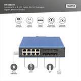 Digitus Gigabit industriel géré L3 avec 8 + 4 ports uplink 10G, Switch 