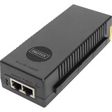 Digitus Injecteur PoE+ 10 Gigabit Ethernet, 802.3at, 30 W, PoE-Injecteur Noir, 802.3at, 30 W, 10 Gigabit Ethernet, 10,100,1000,2500,5000,10000 Mbit/s, IEEE 802.3at, Noir, 100 m, PoE, Énergie