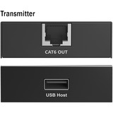 Digitus Kit d'extension USB 2.0 CAT, 480 Mbps, 150 mètres, Rallonge USB Noir