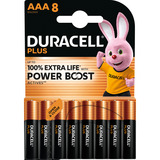 Duracell Plus Batterie à usage unique AAA Alcaline Batterie à usage unique, AAA, Alcaline, 1,5 V, 8 pièce(s), Noir, Or