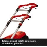 EINHELL RASARRO Tondeuse à gazon poussée Batterie Noir, Rouge Rouge/Noir, Tondeuse à gazon poussée, 450 m², 38 cm, 2,5 cm, 7,5 cm, 45 L