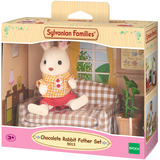 EPOCH Sylvanian Families - Ensemble salon père lapin en chocolat, Jouets de construction 