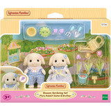 EPOCH Traumwiesen Le frère et la sœur Lapin Bélier, Jouets de construction 3 an(s), Multicolore, Polyvinyl chloride (PVC), Vente au détail