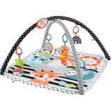 Fisher-Price Mon Tapis Sensoriel 3-En-1, Arche de jeu/couverture Tapis de gymnastique pour bébé, Barre d'activités, Sonore, Multicolore