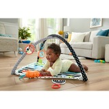 Fisher-Price Mon Tapis Sensoriel 3-En-1, Arche de jeu/couverture Tapis de gymnastique pour bébé, Barre d'activités, Sonore, Multicolore