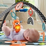 Fisher-Price – Mon Tapis Sensoriel 3-en-1, Arche de jeu/couverture Tapis de gymnastique pour bébé, Barre d'activités, Sonore, Plastique, Multicolore