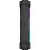 Fractal Design Momentum 12 RGo Black, Ventilateur de boîtier Noir, Connecteur PWM à 4 broches, ARGB Gen 2 (16 LED)