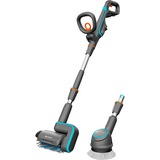 GARDENA AquaBrush Universal nettoyeur multi-usages sans fil 04/18V P4A Solo, Nettoyant pour sols dur Gris/Turquoise, 14842-55, POWER FOR ALL ALLIANCE, batterie et chargeur non inclus