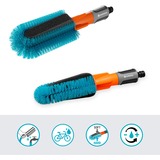 GARDENA Brosse à vélo Cleansystem, pour vélos, remorques et poussettes, Brosses de lavage Gris/Turquoise, 18848-20