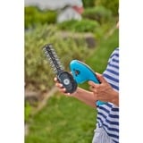 GARDENA Cisaille à gazon sans fil ClassicCut Li, 3,6Volt, ensemble avec couteau à arbustes - Promotion, Cisailles à gazon Turquoise/Noir