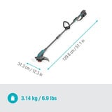 GARDENA PowerTrim 30/18V P4A, 14703-20, Coupe-bordures Gris/Turquoise
