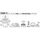 High Peak Tessin 4.1, Tente Vert foncé/gris