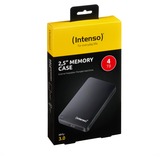 Intenso 2,5" Memory Case disque dur externe 4000 Go Noir Noir, 5" Memory Case, 4000 Go, 2.5", 3.2 Gen 1 (3.1 Gen 1), 5400 tr/min, Noir