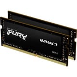 Kingston FURY 16 Go DDR4-3200, Mémoire vive Noir, KF432S20IBK2/16, Impact, XMP