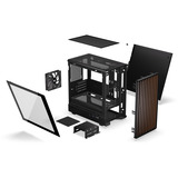 Krux Helio boîtier mini tower Noir | 1x USB-A | 1x USB-C | Window