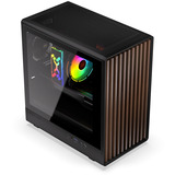 Krux Helio boîtier mini tower Noir | 1x USB-A | 1x USB-C | Window