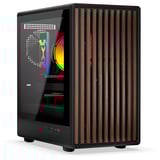Krux  boîtier mini tower Noir | 1x USB-A | 1x USB-C | Window