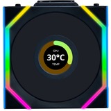 Lian Li UNI FAN SL120 LCD Wireless ventilateur de boîtier RGB  Noir, 120 x 124.5 x 28 mm, PWM